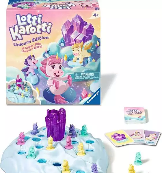 Ravensburger Lotti Karotti Unicorn Magical Rainbow Hill Action Board Game
