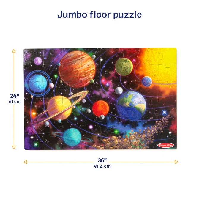 New! Solar System Floor Puzzle - 48 Pieces
