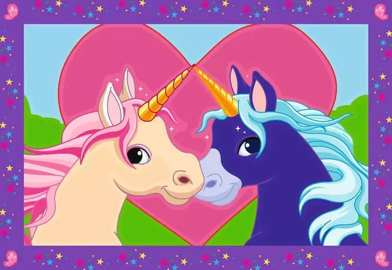 CreArt Magical Unicorns Junior Paint by Number Kit for Kids