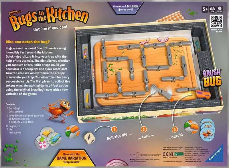 Ravensburger Bugs in the Kitchen Action Game with HEXBUG nano