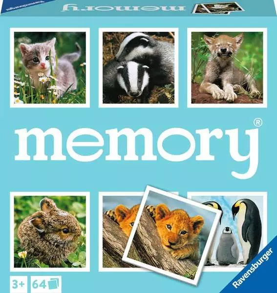 Ravensburger Animal Babies Memory Matching Game for Kids Age 3+