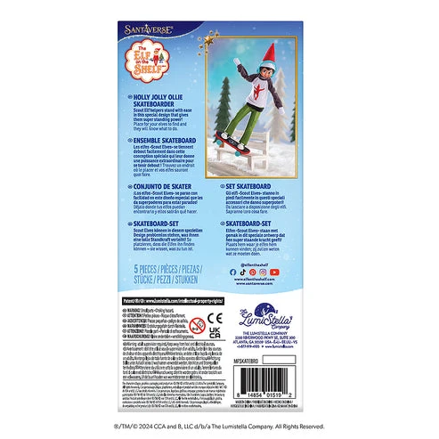 Elf on the Shelf: MagiFreez® Holly Jolly Ollie Skateboard Set