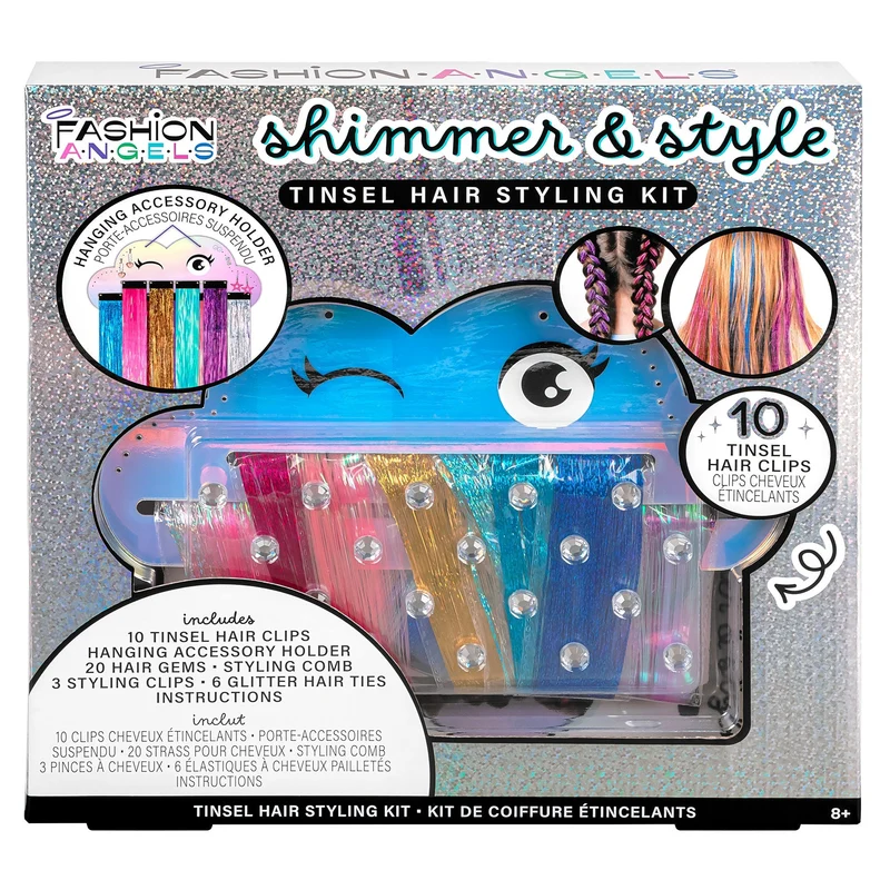 Creative DIY Hair Tinsel Styling Kit with Sparkle Gems