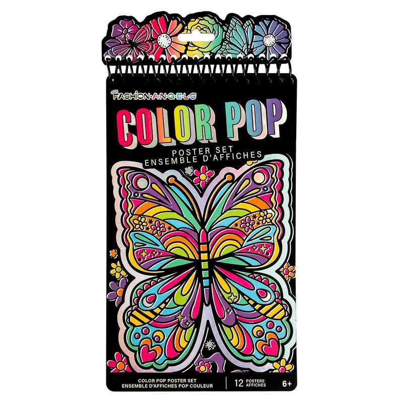Fashion Angels Color Pop Compact Poster Set 18 Perforated Sheets