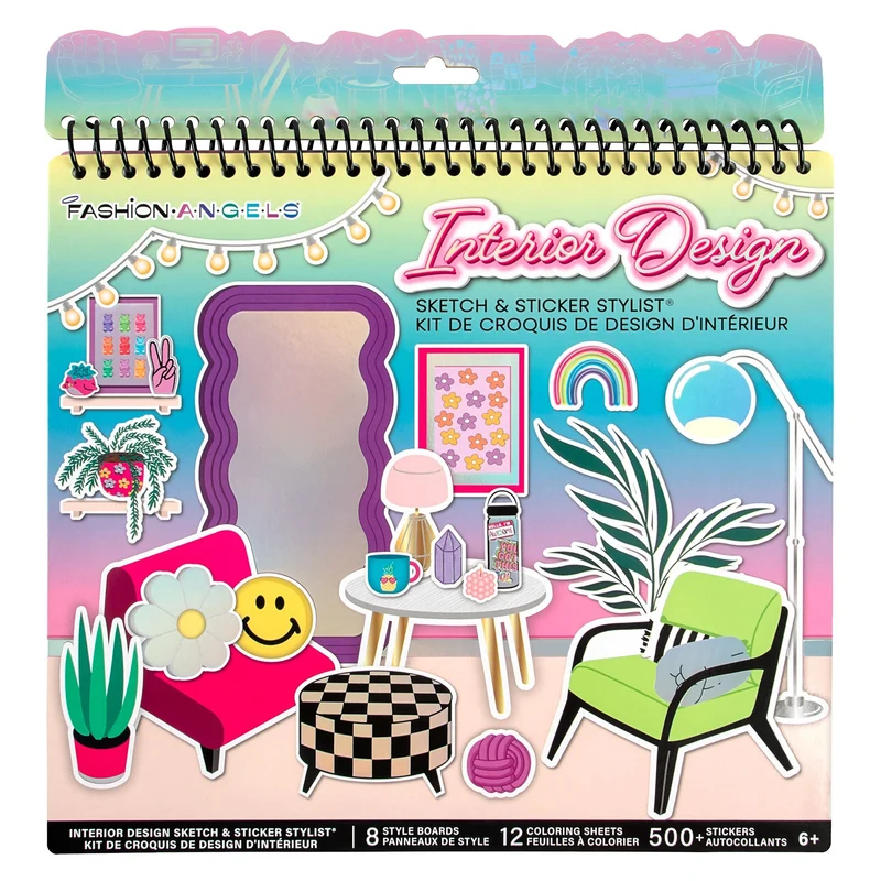 Fashion Angels Interior Design Sticker Stylist Portfolio 20 Room Scenes