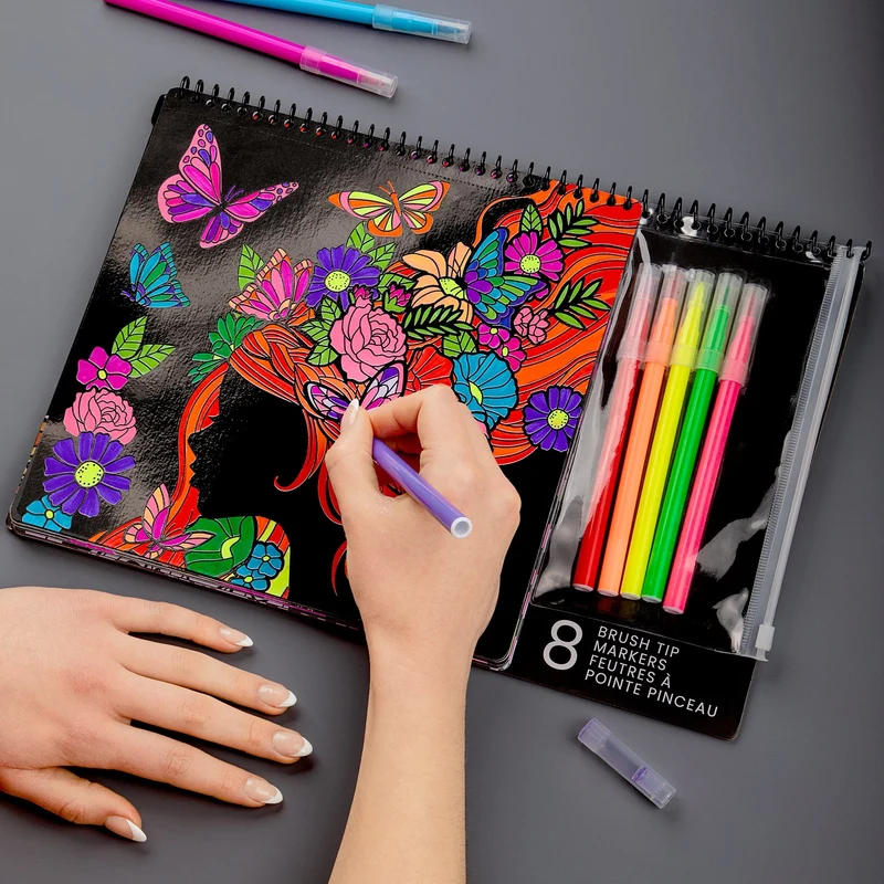 Fashion Angels Color Pop Fashion Poster Art Set with Markers