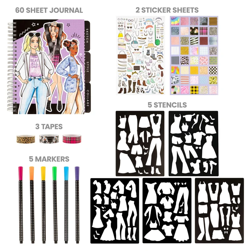 Fashion Angels Runway Fashion Graphic Journaling Sketch and Style Set