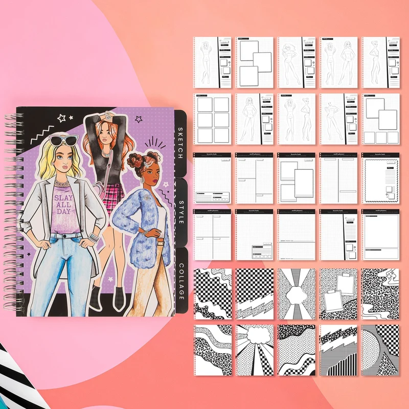 Fashion Angels Runway Fashion Graphic Journaling Sketch and Style Set
