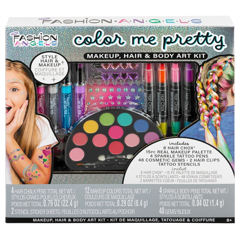 Color Me Pretty Makeup Hair and Body Art Design Kit