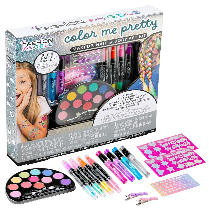 Color Me Pretty Makeup Hair and Body Art Design Kit