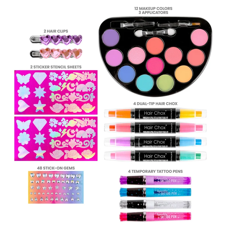 Color Me Pretty Makeup Hair and Body Art Design Kit