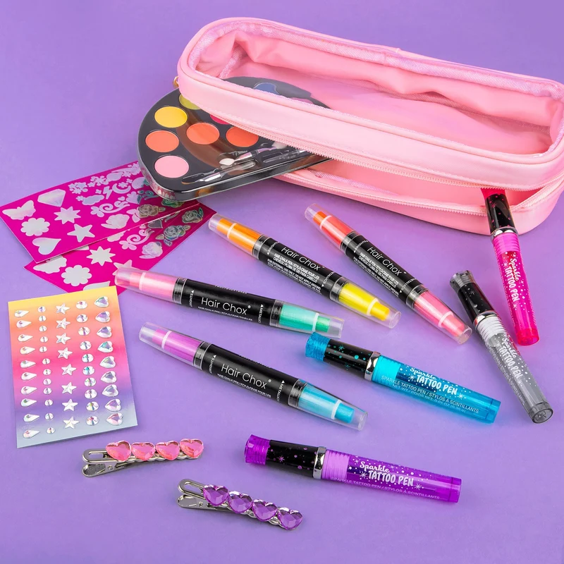 Color Me Pretty Makeup Hair and Body Art Design Kit