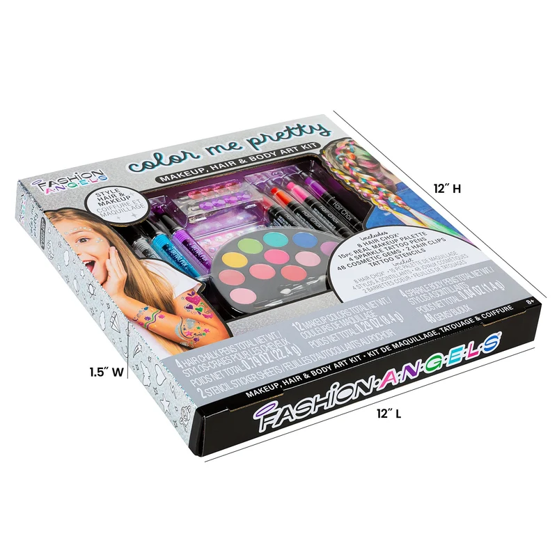 Color Me Pretty Makeup Hair and Body Art Design Kit