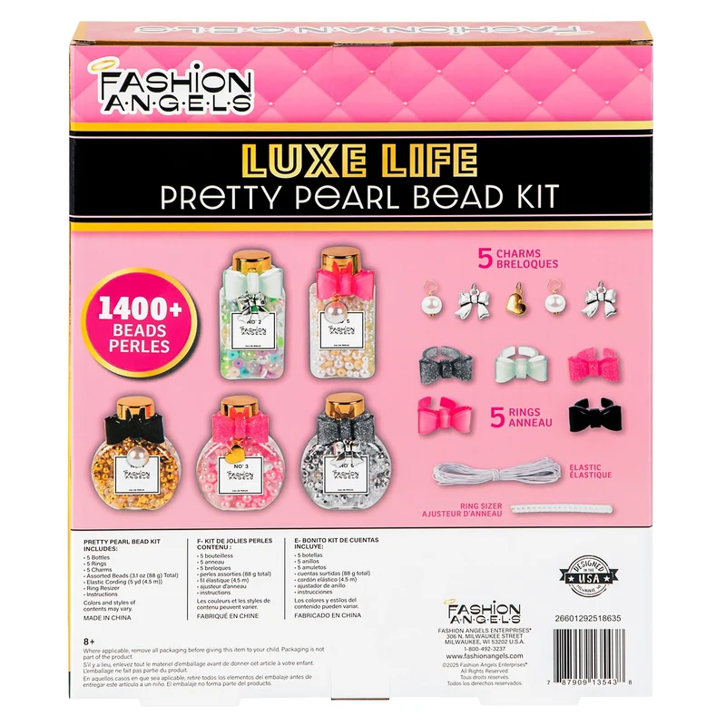 Fashion Angels Luxe Life Pretty Pearl Jewelry Making Bead Kit