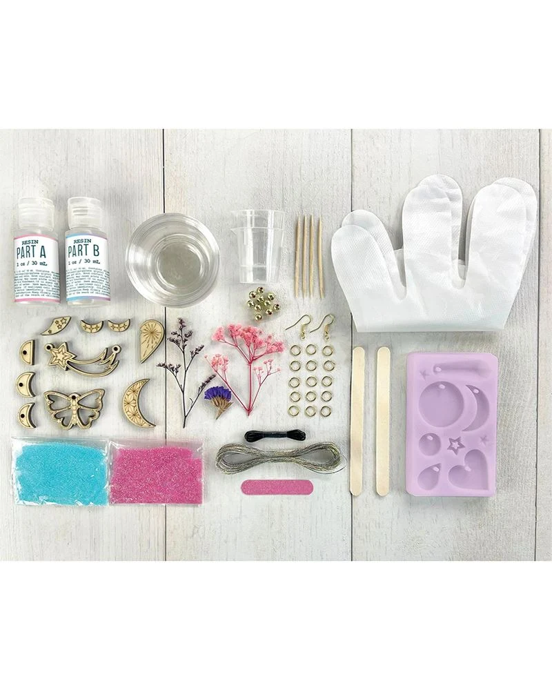Wood and Resin Charm Kit