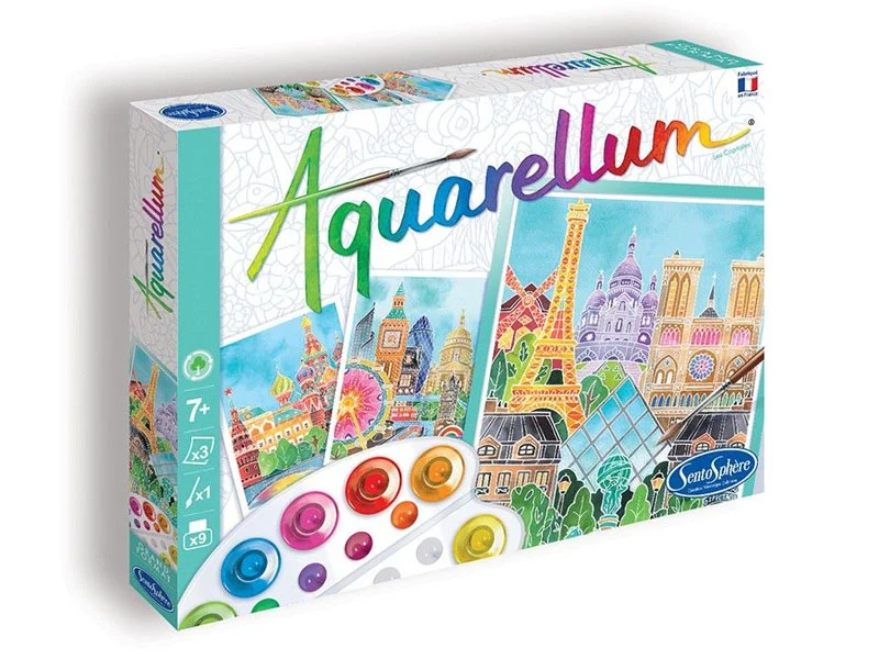 Coffret Aquarellum - Les capitales