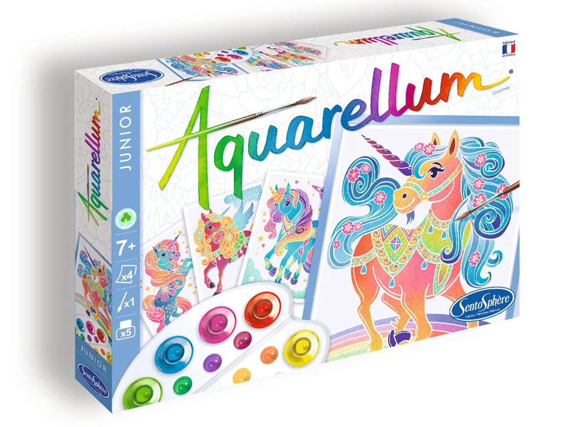 Coffret Aquarellum junior - Licornes