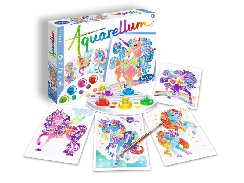 Coffret Aquarellum junior - Licornes