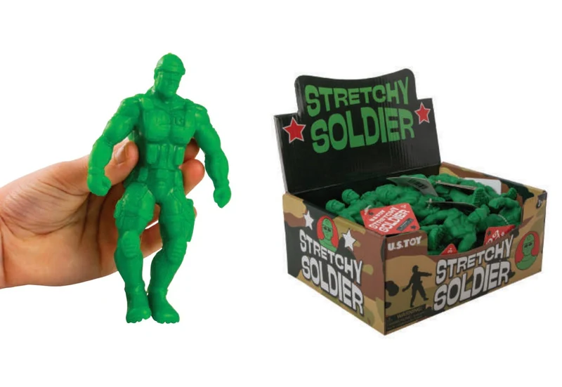 Stretchy Soldier Tactile Fidget Toy Stress Relief Sensory Hero