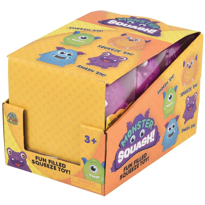 Funny Monster Squash Sticky Squeeze Toy Sugar Filled Stress Reliever
