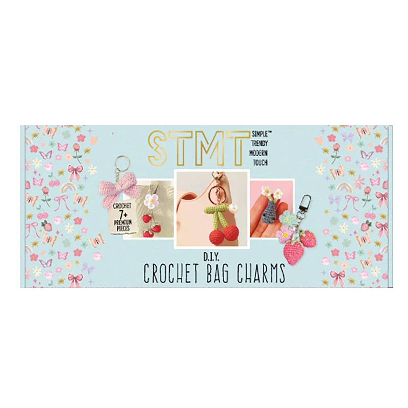 STMT DIY Crochet Bag Charms Intermediate Craft Kit Set