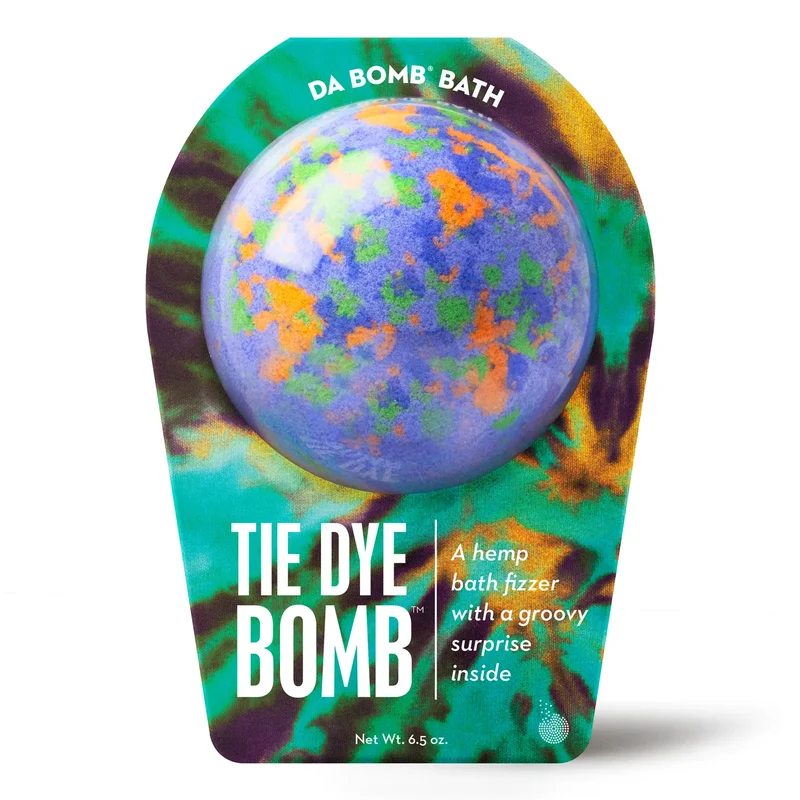 Purple Tie Dye Bath Bomb: Fun Surprise Inside for Relaxing