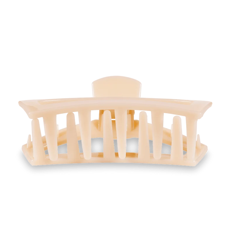 Open Almond Beige Medium Claw Hair Clip