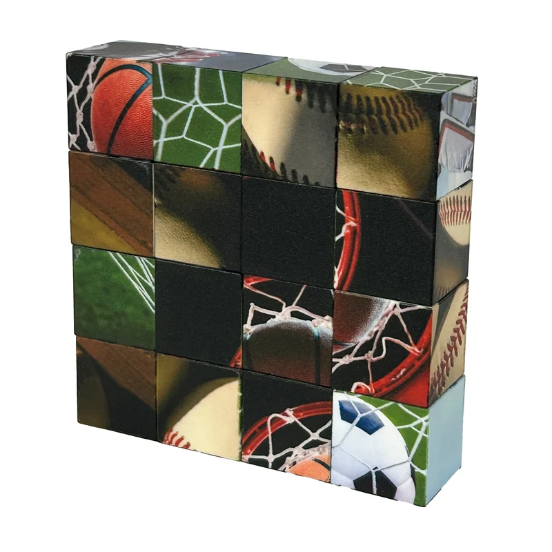Click Blocks - Magnetic 16 pc Sports Puzzle