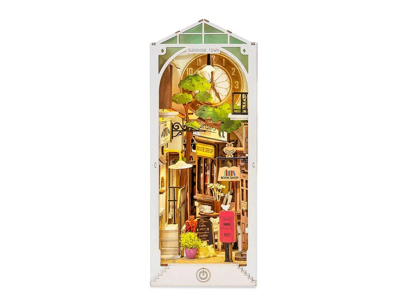 Book Nook - Pièce miniature - Ville ensoleillée