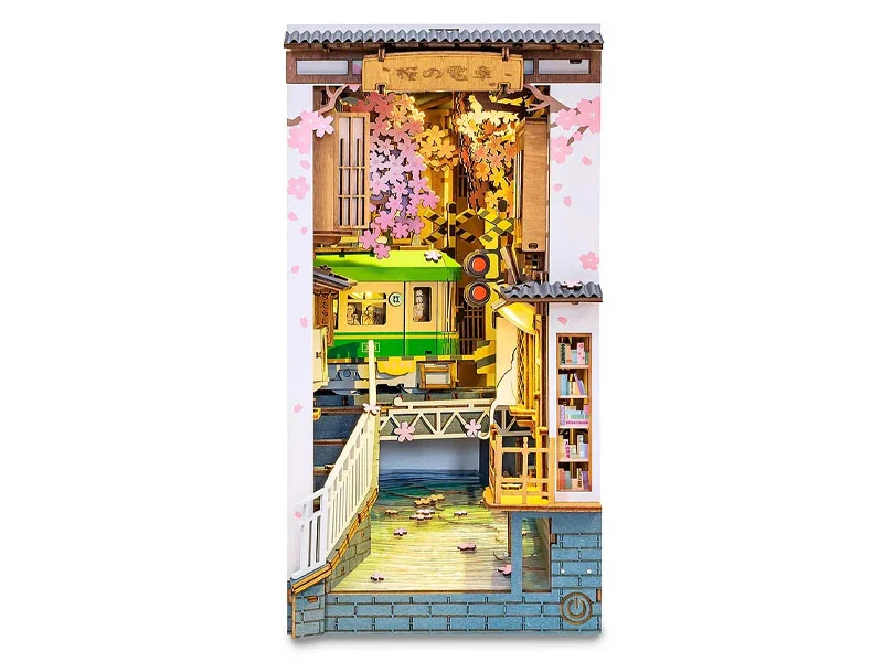 Book Nook - Pièce miniature - Sakura Densya