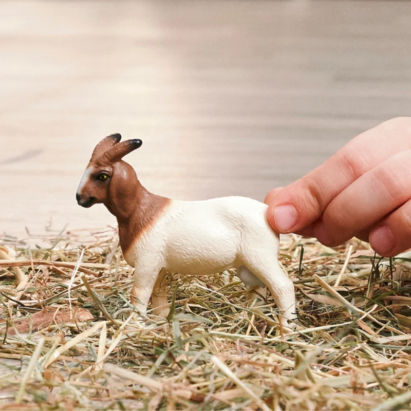 Schleich Farm World Realistic Boer Goat Collectible Toy Animal Figure