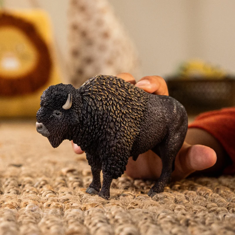 Schleich Wild Life Bison Bull Realistic North American Animal Figurine