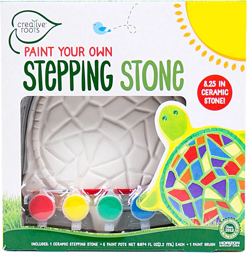 DIY Mosaic Turtle Stepping Stone Painting Craft Kit