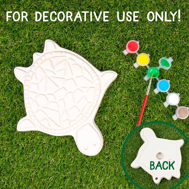 DIY Mosaic Turtle Stepping Stone Painting Craft Kit