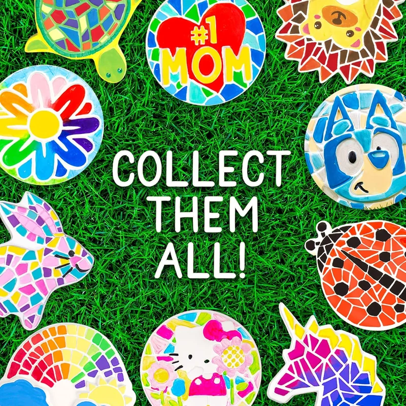 DIY Mosaic Turtle Stepping Stone Painting Craft Kit