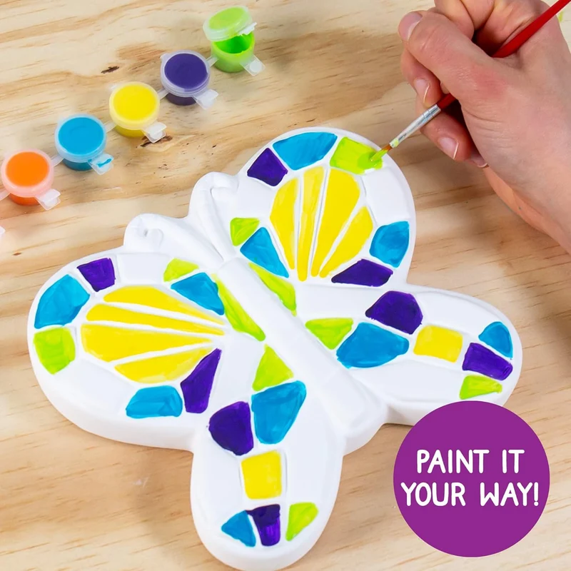 DIY Mosaic Butterfly Stepping Stone Painting Craft Kit