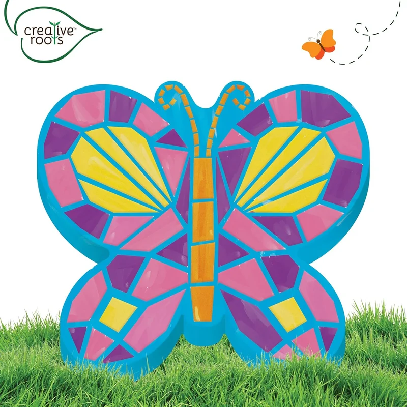 DIY Mosaic Butterfly Stepping Stone Painting Craft Kit