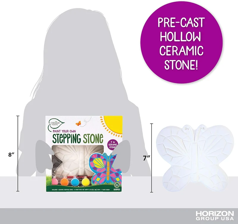 DIY Mosaic Butterfly Stepping Stone Painting Craft Kit
