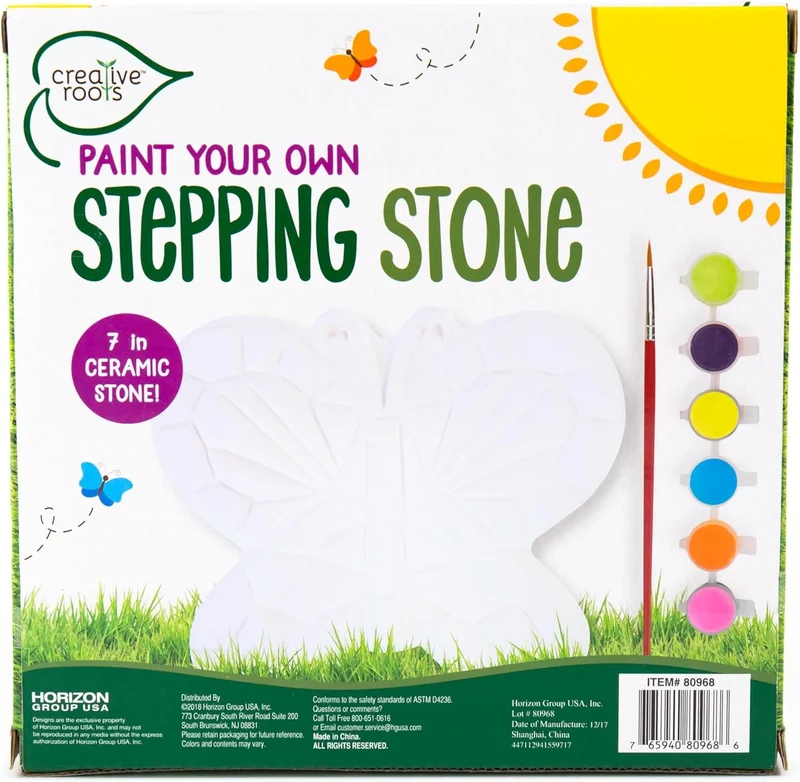 DIY Mosaic Butterfly Stepping Stone Painting Craft Kit