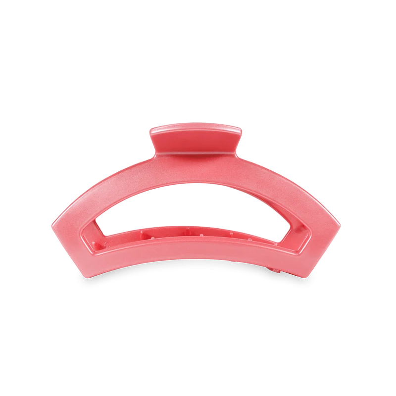 Open Calming Coral Small Hair Clip