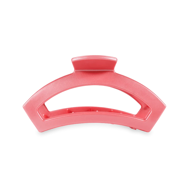 Open Calming Coral Medium Hair Clip