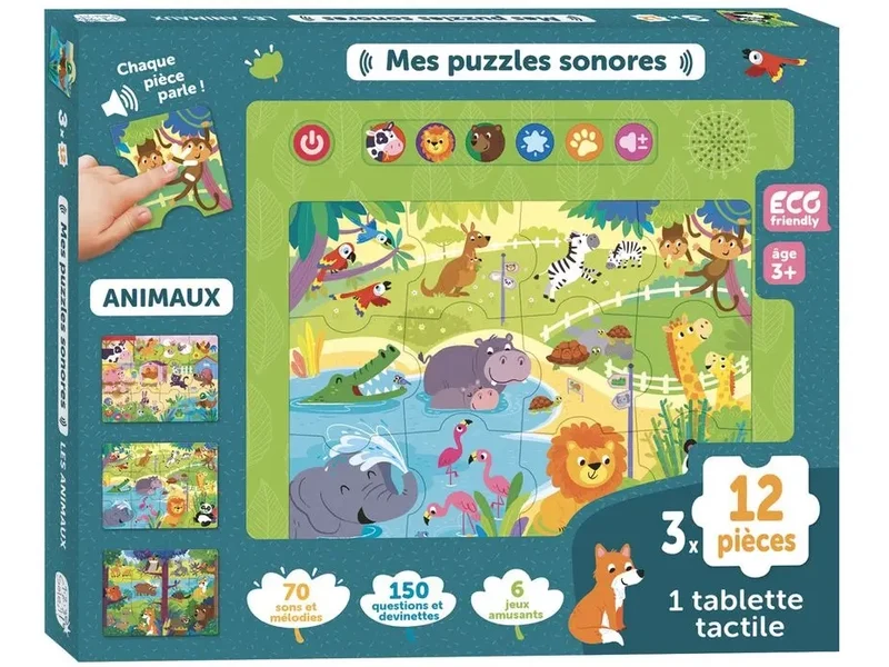 Mes puzzles sonores - Animaux