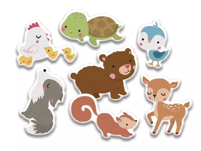Mon petit coffret aimanté - Les bébés animaux - Auzou