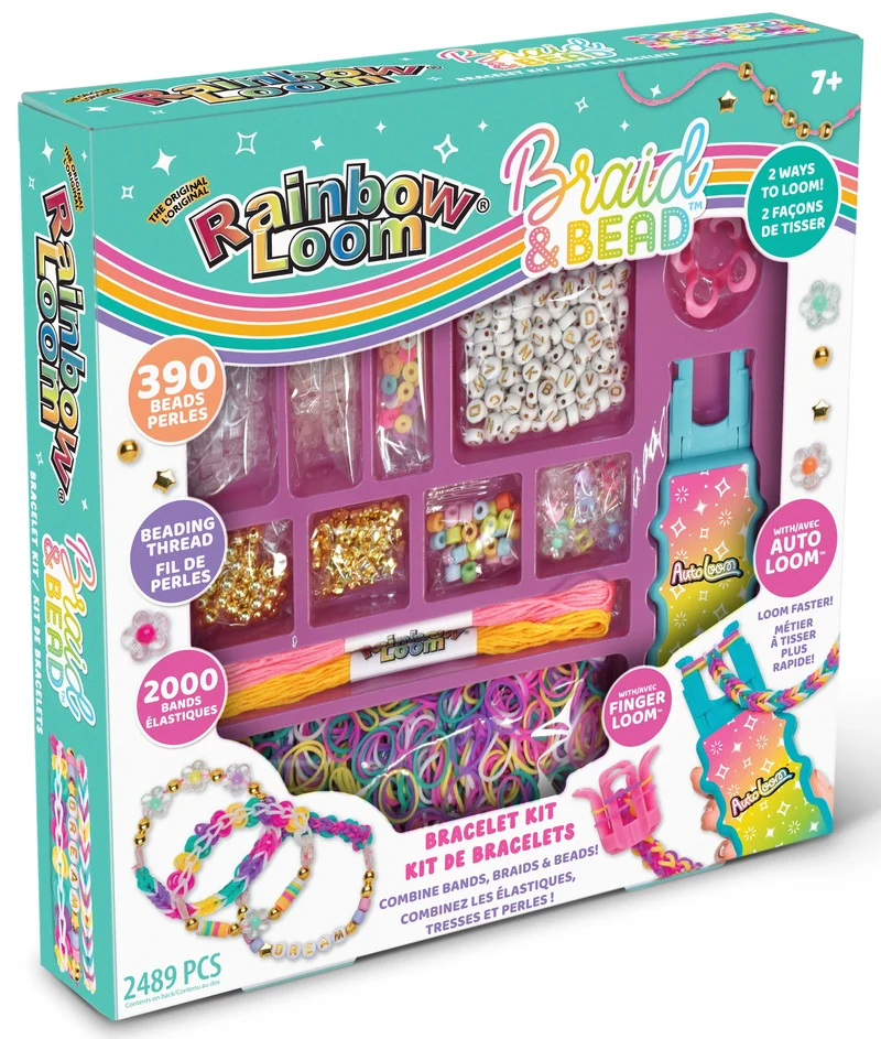 Ultimate Rainbow Loom Braid & Bead Kit with Auto & Finger Looms