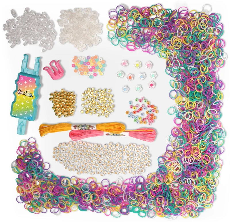 Ultimate Rainbow Loom Braid & Bead Kit with Auto & Finger Looms
