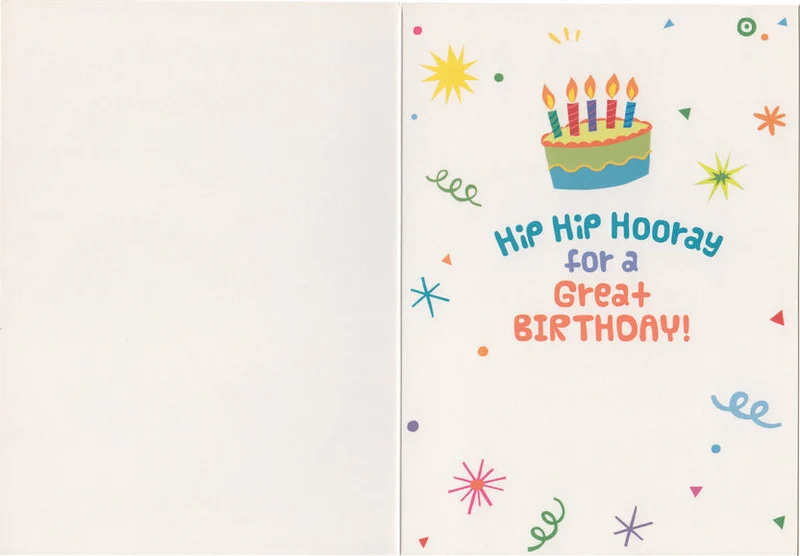 AGE-SPECIFIC: FOIL: 5 YEAR OLD CARD