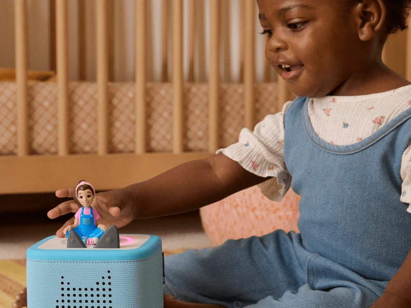 Ms. Rachel Toniebox 2 Sky Blue Starter Set: Screen-Free Interactive Audio Player for Kids
