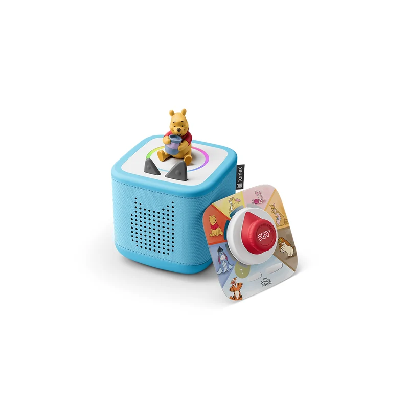 Winnie the Pooh Toniebox 2 Sky Blue Play Set: Audio Player & Tigger Game