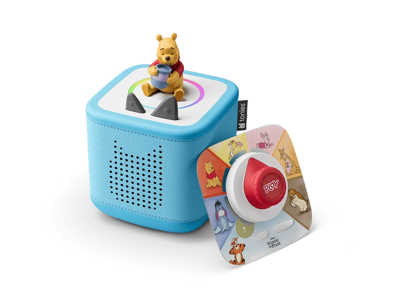 Winnie the Pooh Toniebox 2 Sky Blue Play Set: Audio Player & Tigger Game