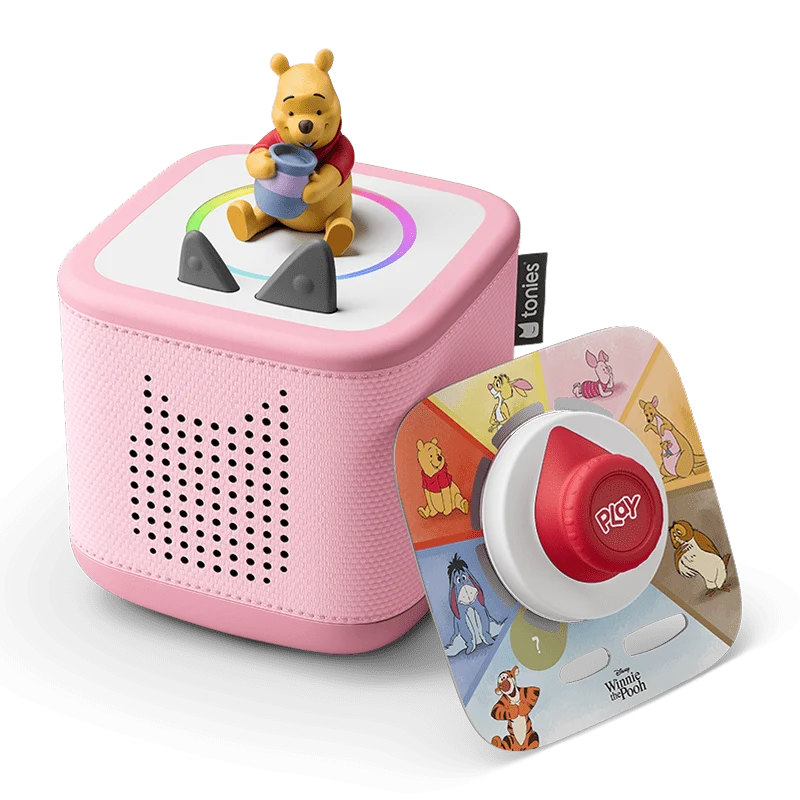 Disney Winnie Pooh Toniebox 2 Cloud Pink Play Set: Interactive Audio Story & Game